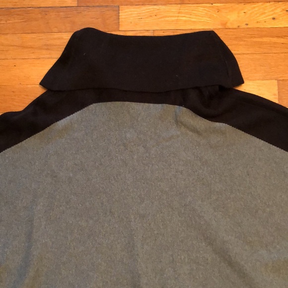 Fever Turtle/Cowl Neck Colorblock Poncho Sweater, size 1X - Picture 11 of 14